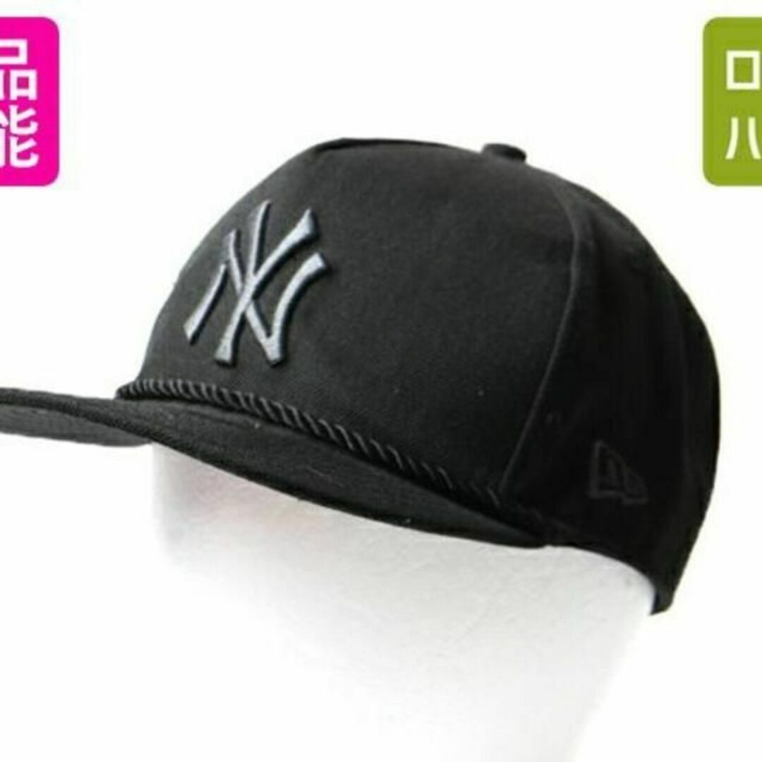人気 黒 デッドストック 新品 ■ MLB オフィシャル ニューエラ x NY人気黒デッドストック新品