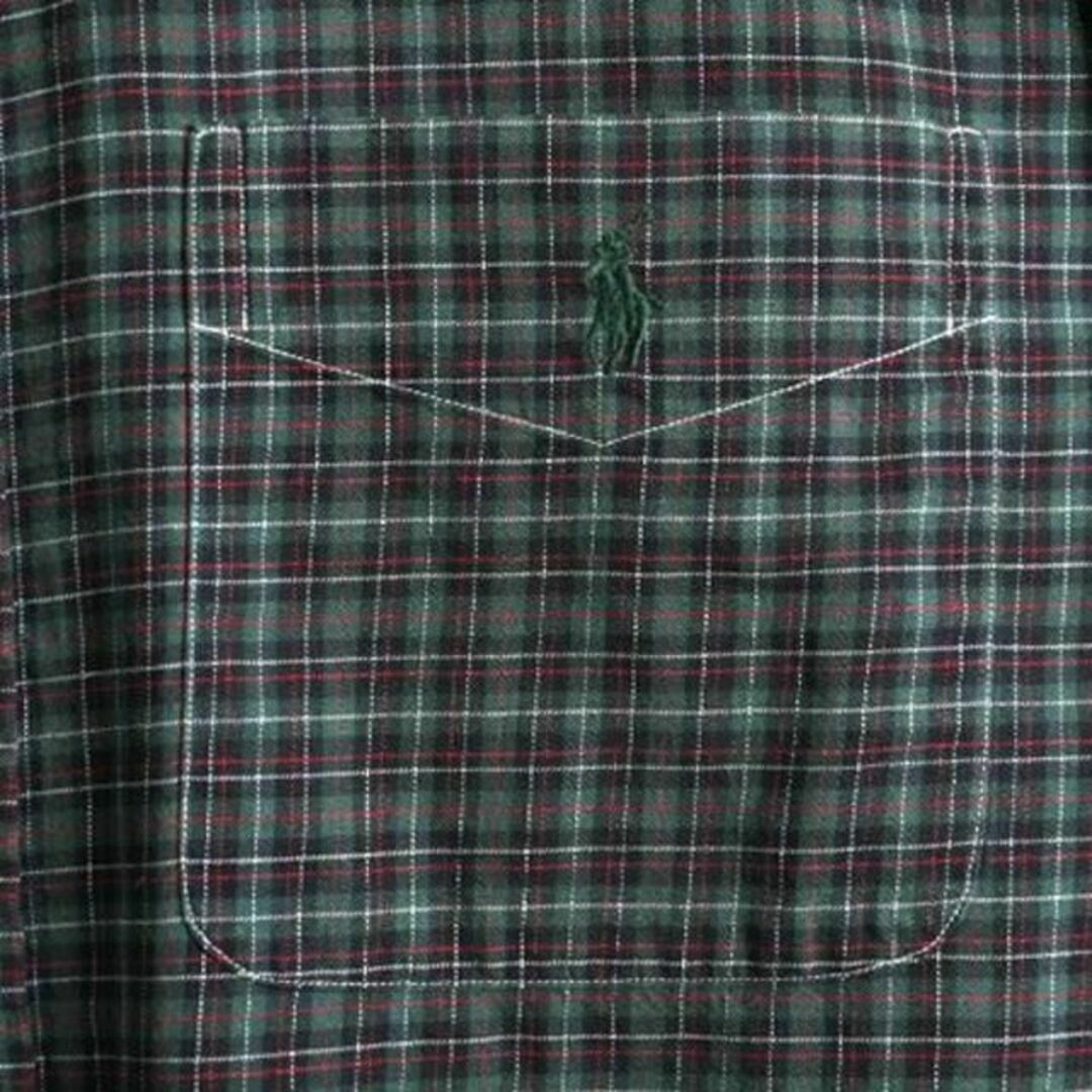 Ralph Lauren(ラルフローレン)の90s 希少サイズ S ■ ラルフローレン チェック 長袖 ボタンダウン シャツ メンズのトップス(シャツ)の商品写真