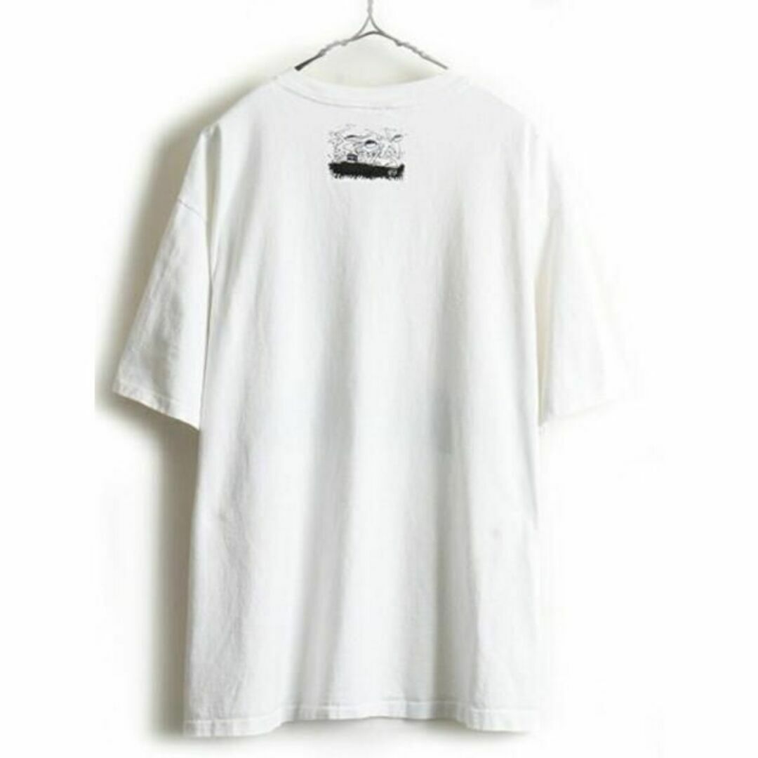 90s USA製 大きいサイズ XL ■ キャラクター プリント 半袖 Tシャツ 6