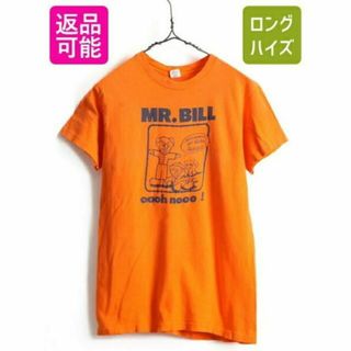 70s USA製 ビンテージ ■ MR.BILL キャラクター プリント 半袖 (Tシャツ/カットソー(半袖/袖なし))