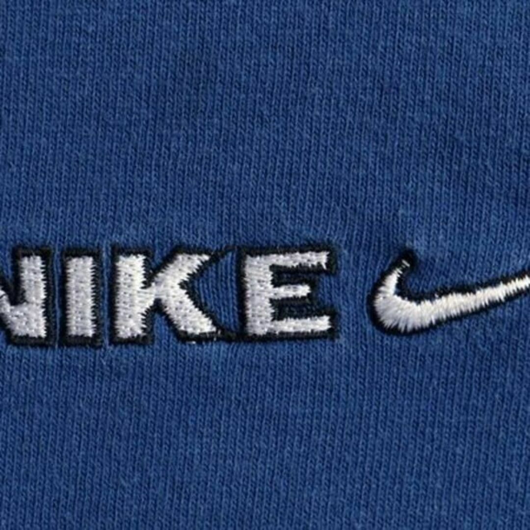 90s USA製 ■ NIKE スウォッシュ ロゴ刺繍 半袖 Tシャツ ( メン