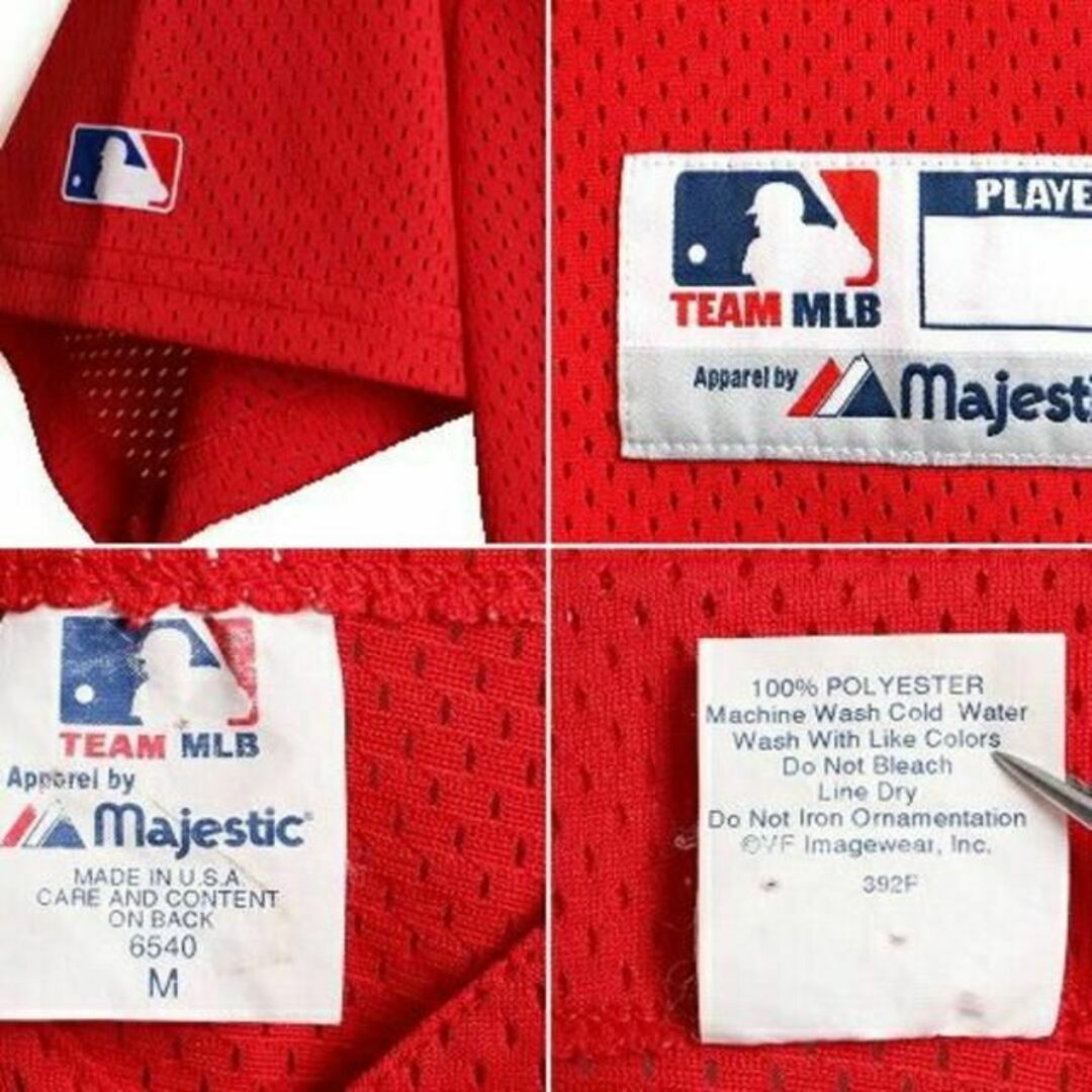 Majestic(マジェスティック)の90s USA製 ■ MLB オフィシャル Majestic フィラデルフィア  スポーツ/アウトドアの野球(ウェア)の商品写真