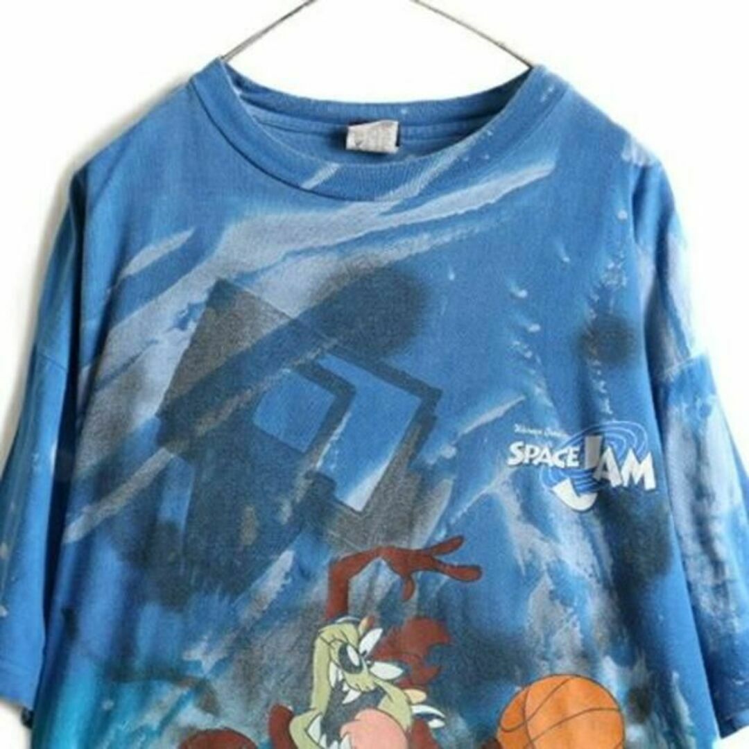 90s ★ SPACE JAM タイダイ タズマニアンデビル プリント 半袖 T メンズのトップス(Tシャツ/カットソー(半袖/袖なし))の商品写真