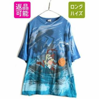 90s ★ SPACE JAM タイダイ タズマニアンデビル プリント 半袖 T(Tシャツ/カットソー(半袖/袖なし))