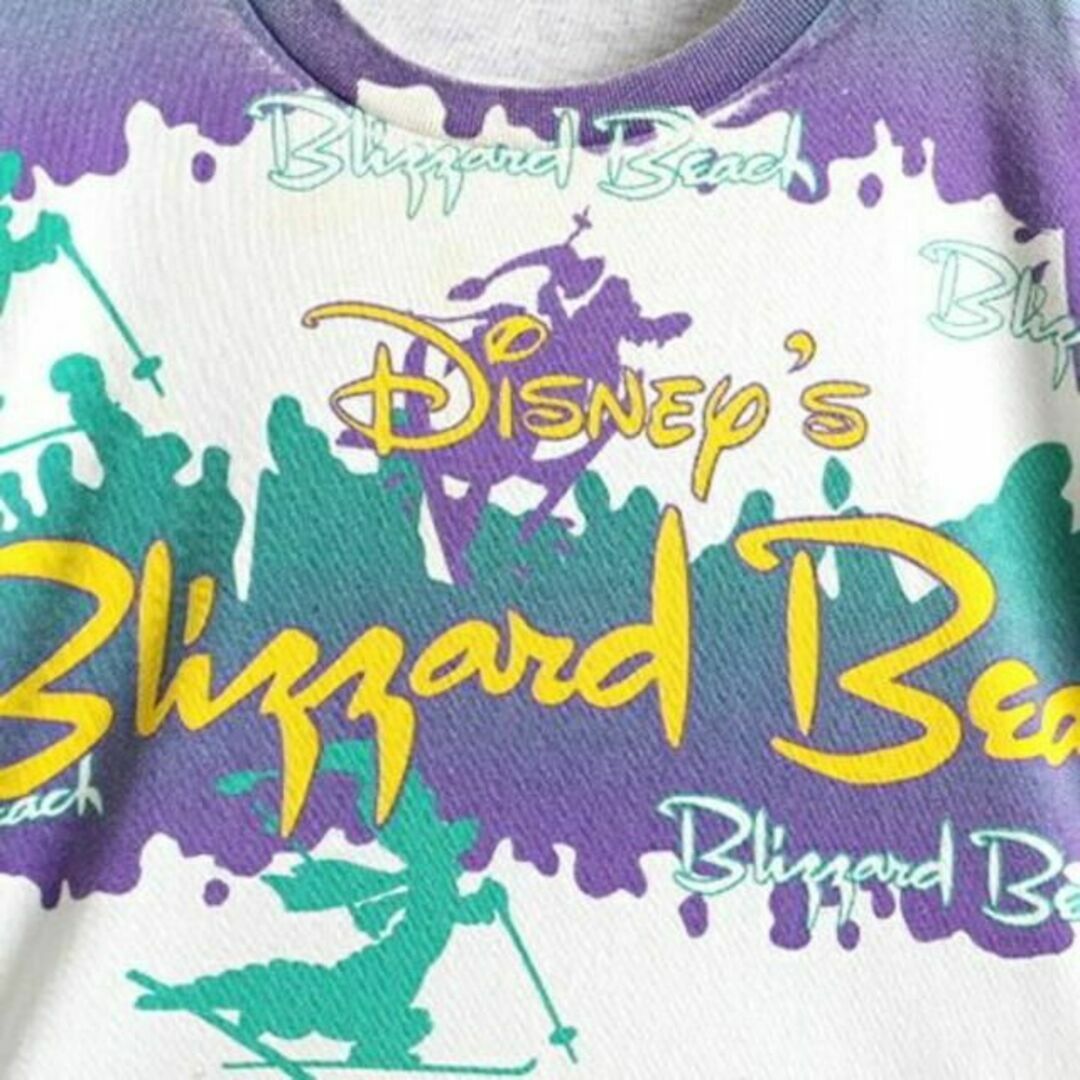 Disney(ディズニー)の90s オールド ■ ディズニー ブリザード ビーチ 大判 プリント 半袖 Tシ メンズのトップス(Tシャツ/カットソー(半袖/袖なし))の商品写真