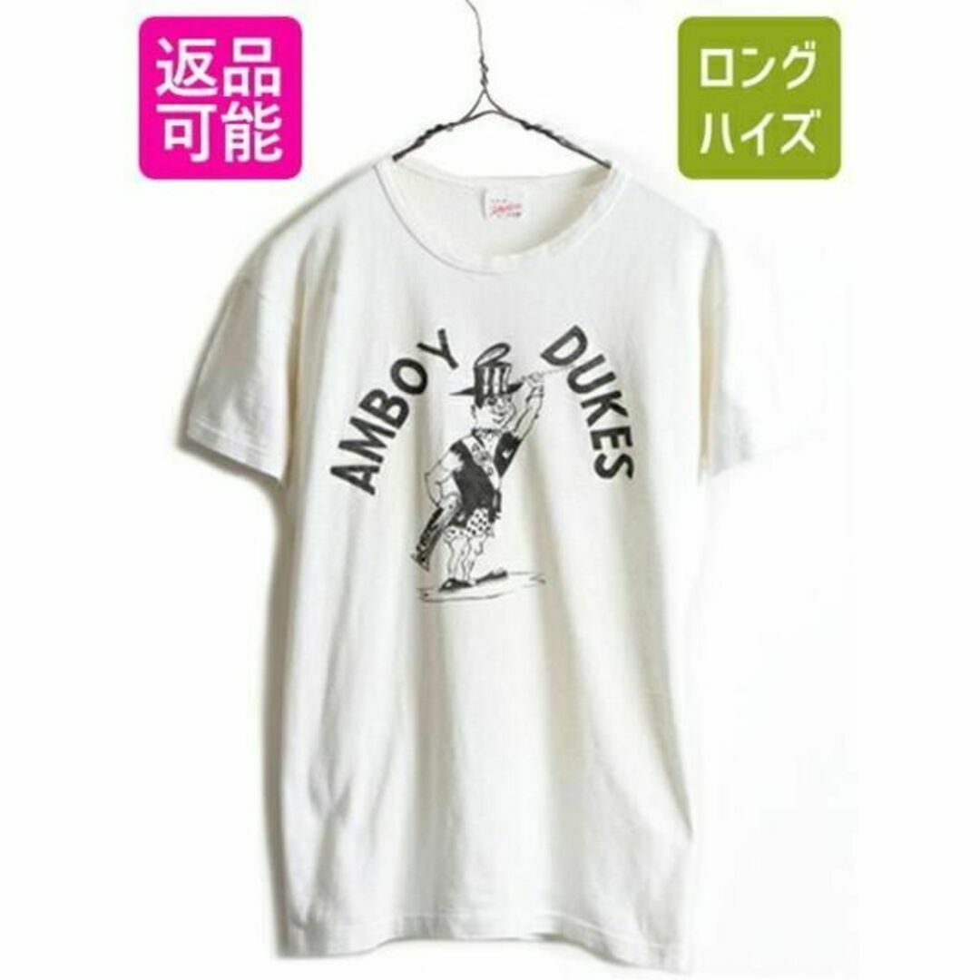 メンズ60s ビンテージ ★ The Amboy Dukes プリント 半袖 Tシャツ