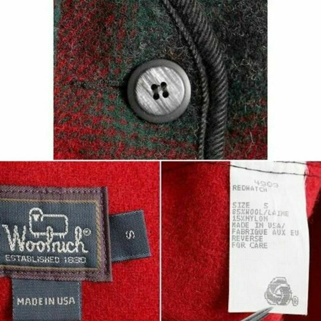 WOOLRICH(ウールリッチ)の90's USA製 希少サイズ S ■ ウールリッチ オンブレ チェック 4ポケ レディースのトップス(ベスト/ジレ)の商品写真