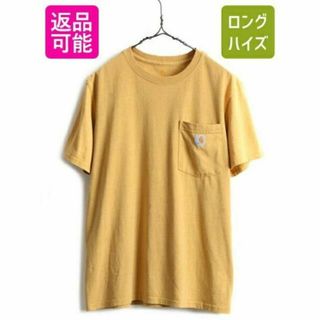 カーハート(carhartt)のUS企画 ■ カーハート ポケット付き 半袖 Tシャツ ( レディース L メン(Tシャツ/カットソー(半袖/袖なし))