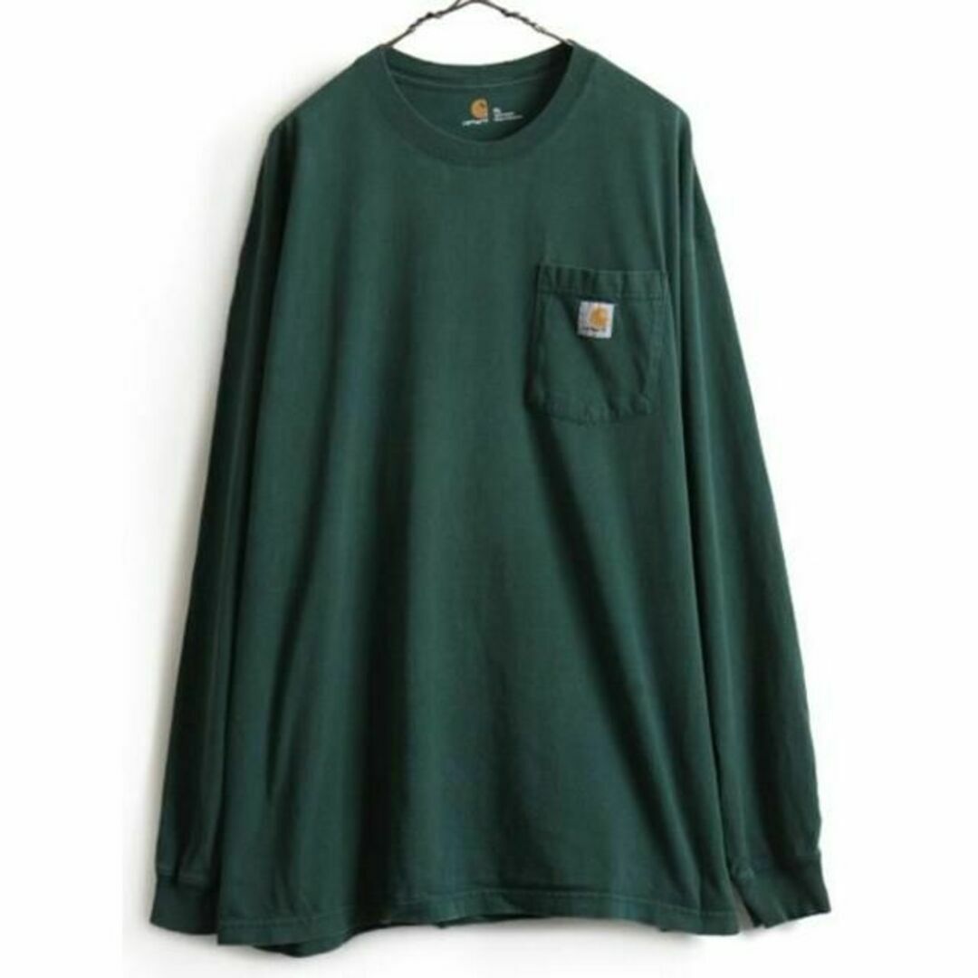 大きいサイズ XL ■ カーハート ポケット付き 長袖 Tシャツ ( メンズ )