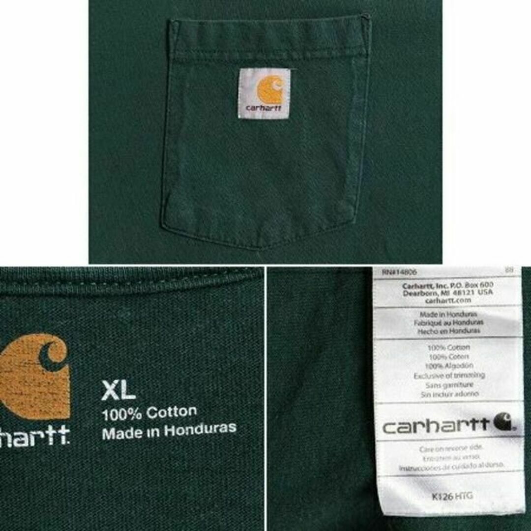 carhartt(カーハート)の大きいサイズ XL ■ カーハート ポケット付き 長袖 Tシャツ ( メンズ ) メンズのトップス(Tシャツ/カットソー(半袖/袖なし))の商品写真