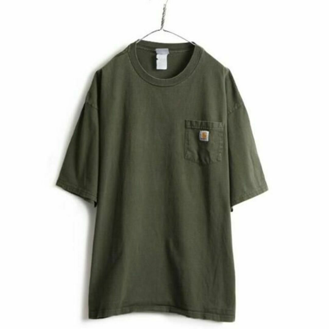 carhartt(カーハート)の■ カーハート ポケット付き 半袖 Tシャツ ( メンズ XL 程) ヘビーウェ メンズのトップス(Tシャツ/カットソー(半袖/袖なし))の商品写真