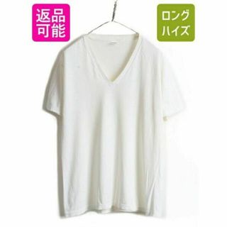 ジョッキー(JOCKEY)の80s 90s USA製 ■ JOCKEY Vネック 無地 半袖 Tシャツ ( (Tシャツ/カットソー(半袖/袖なし))