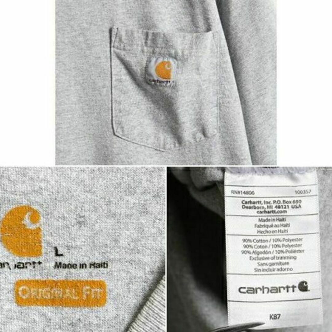 carhartt(カーハート)の■ カーハート ポケット付き 半袖 Tシャツ ( メンズ L ) 古着 CARH メンズのトップス(Tシャツ/カットソー(半袖/袖なし))の商品写真