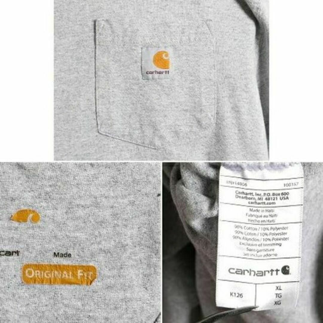 carhartt(カーハート)の大きいサイズ XL ■ カーハート ポケット付き 長袖 Tシャツ ( メンズ ) メンズのトップス(Tシャツ/カットソー(半袖/袖なし))の商品写真