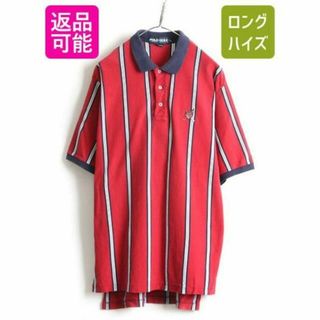 ラルフローレン(Ralph Lauren)の90s 大きいサイズ XL ■ POLO GOLF ラルフローレン ストライプ (ポロシャツ)