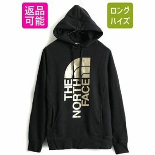 ザノースフェイス(THE NORTH FACE)の人気 黒 ■ ノースフェイス ビッグ ロゴ プリント スウェット フード パーカ(パーカー)