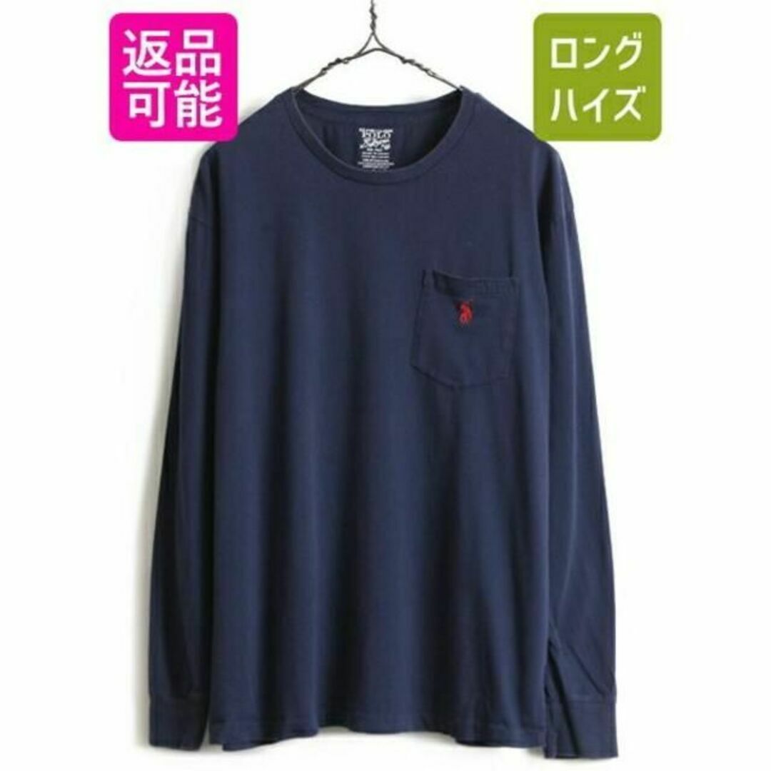■ POLO ポロ ラルフローレン ポケット付き 長袖 Tシャツ ( メンズ L