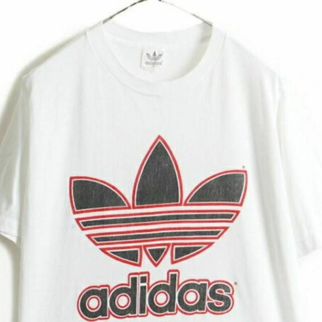 adidas(アディダス)の80s ビンテージ ■ アディダス トレフォイル プリント 半袖 Tシャツ (  メンズのトップス(Tシャツ/カットソー(半袖/袖なし))の商品写真