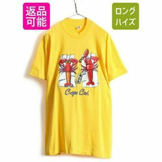 デッドストック 80s USA製 ビンテージ ■ スーベニア プリント 半袖 T(Tシャツ/カットソー(半袖/袖なし))