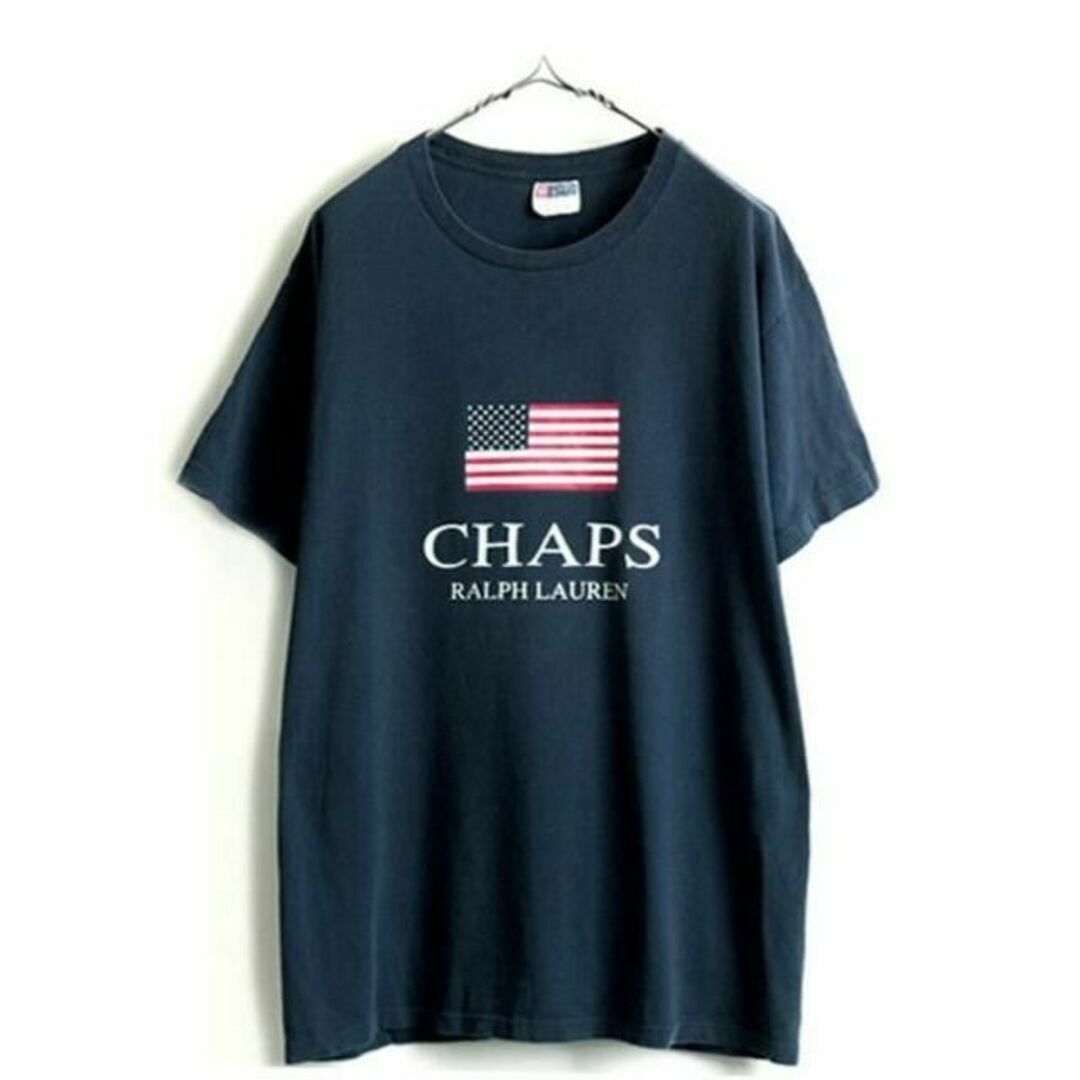 Ralph Lauren(ラルフローレン)の90s USA製 ■ チャップス ラルフローレン 星条旗 ロゴ プリント 半袖  メンズのトップス(Tシャツ/カットソー(半袖/袖なし))の商品写真