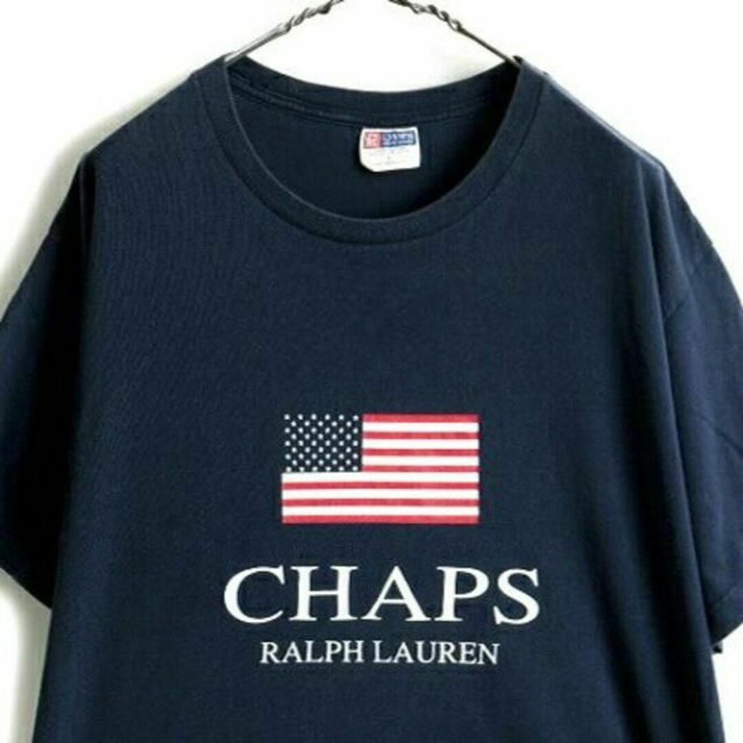 Ralph Lauren(ラルフローレン)の90s USA製 ■ チャップス ラルフローレン 星条旗 ロゴ プリント 半袖  メンズのトップス(Tシャツ/カットソー(半袖/袖なし))の商品写真