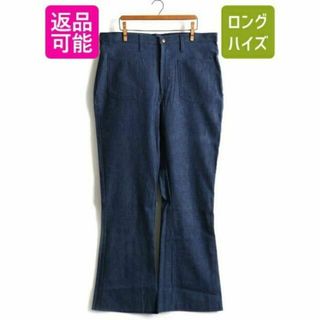 ラングラー(Wrangler)のデッドストック 70s USA製 ビンテージ ★ Wrangler フレア デニ(ワークパンツ/カーゴパンツ)