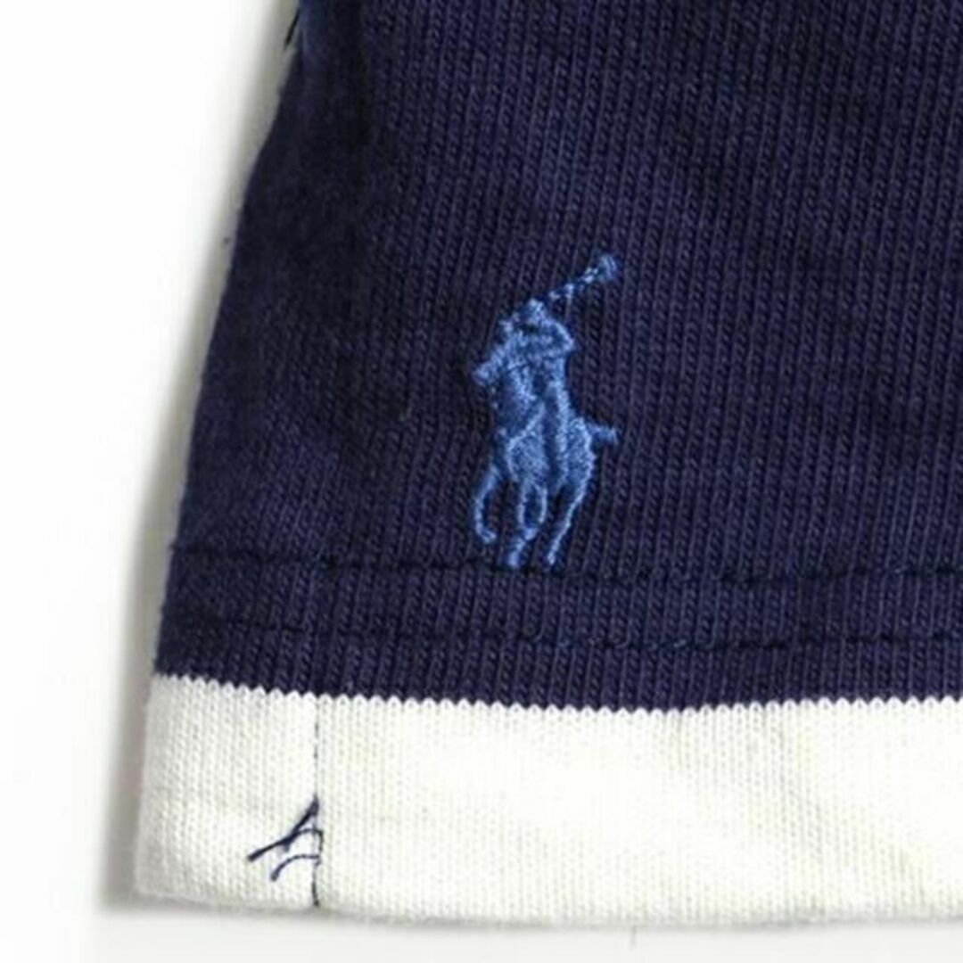 Ralph Lauren(ラルフローレン)の90s USA製 ビッグポロ ■ POLO ポロ ラルフローレン ボーダー 半袖 メンズのトップス(Tシャツ/カットソー(半袖/袖なし))の商品写真