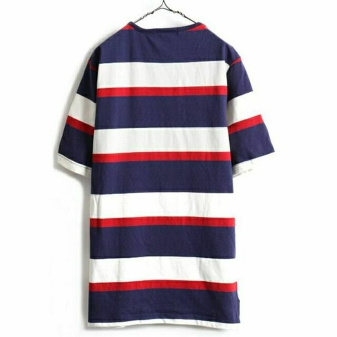 Ralph Lauren(ラルフローレン)の90s USA製 ビッグポロ ■ POLO ポロ ラルフローレン ボーダー 半袖 メンズのトップス(Tシャツ/カットソー(半袖/袖なし))の商品写真