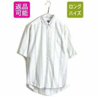 90s ■ DOCKERS リーバイス ストライプ 半袖 ボタンダウン シャツ