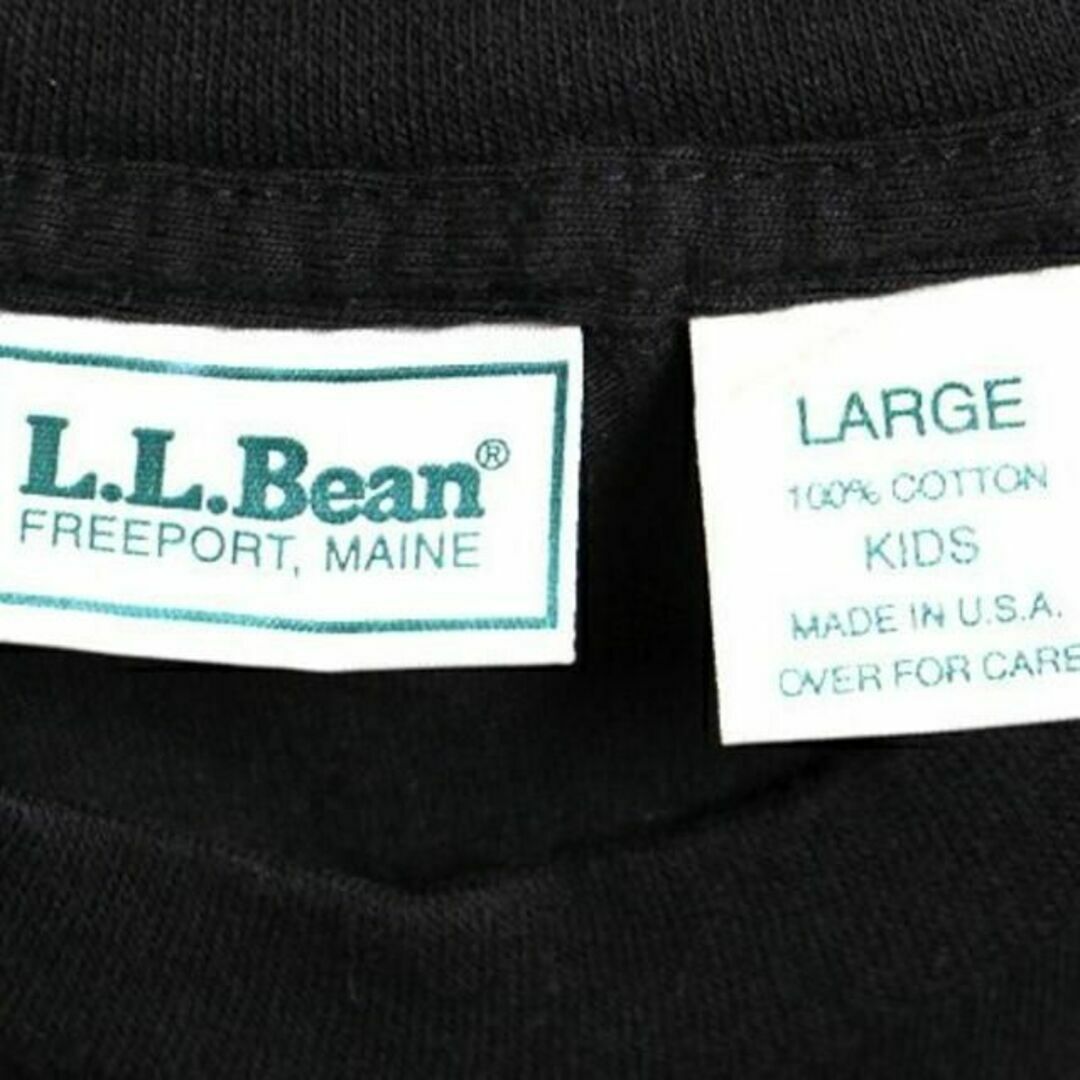 L.L.Bean(エルエルビーン)の90s USA製 キッズ L ■ LLBEAN アート プリント 半袖 Tシャツ メンズのトップス(Tシャツ/カットソー(半袖/袖なし))の商品写真