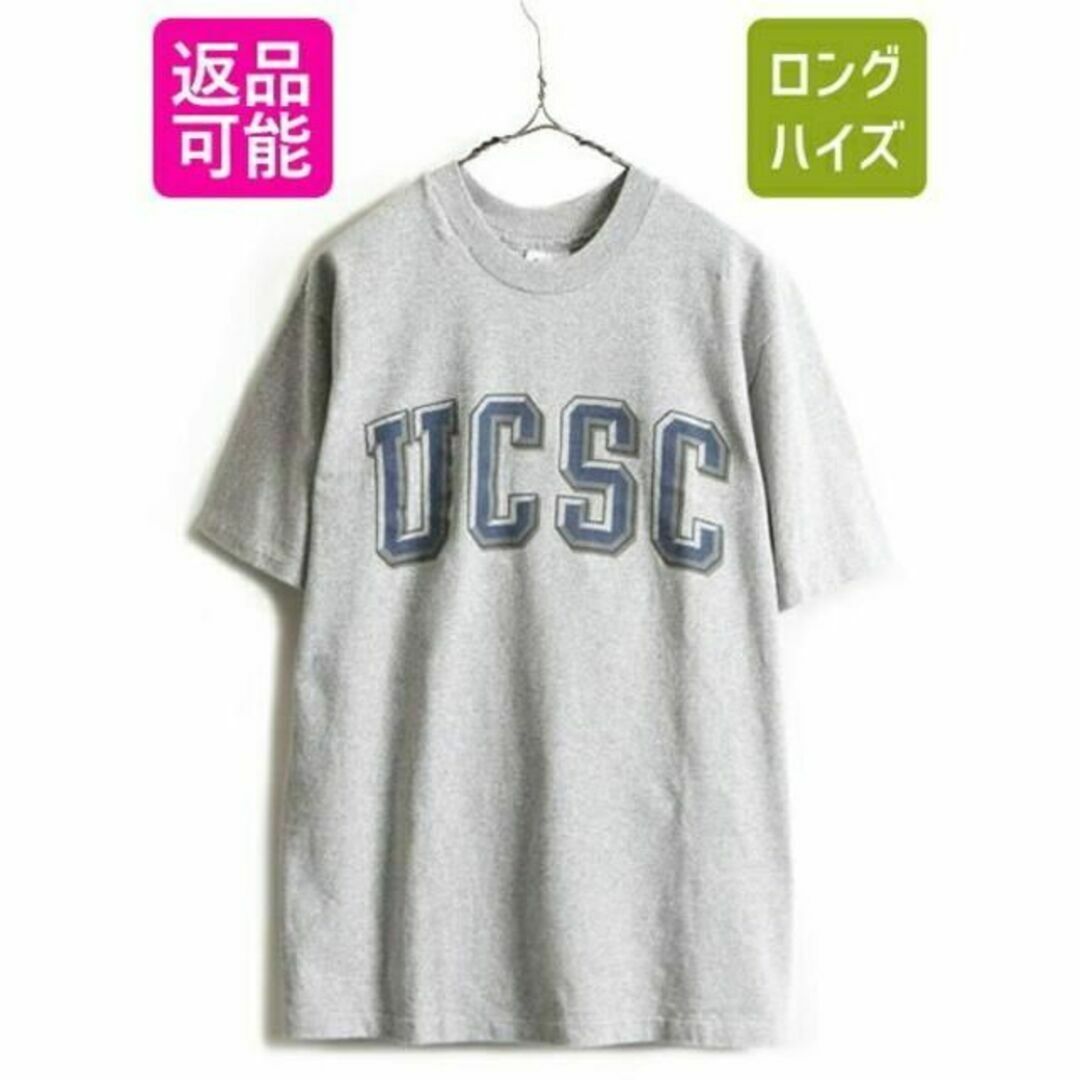 80s USA製 ■ UCSC カレッジ プリント 半袖 Tシャツ メンズ L