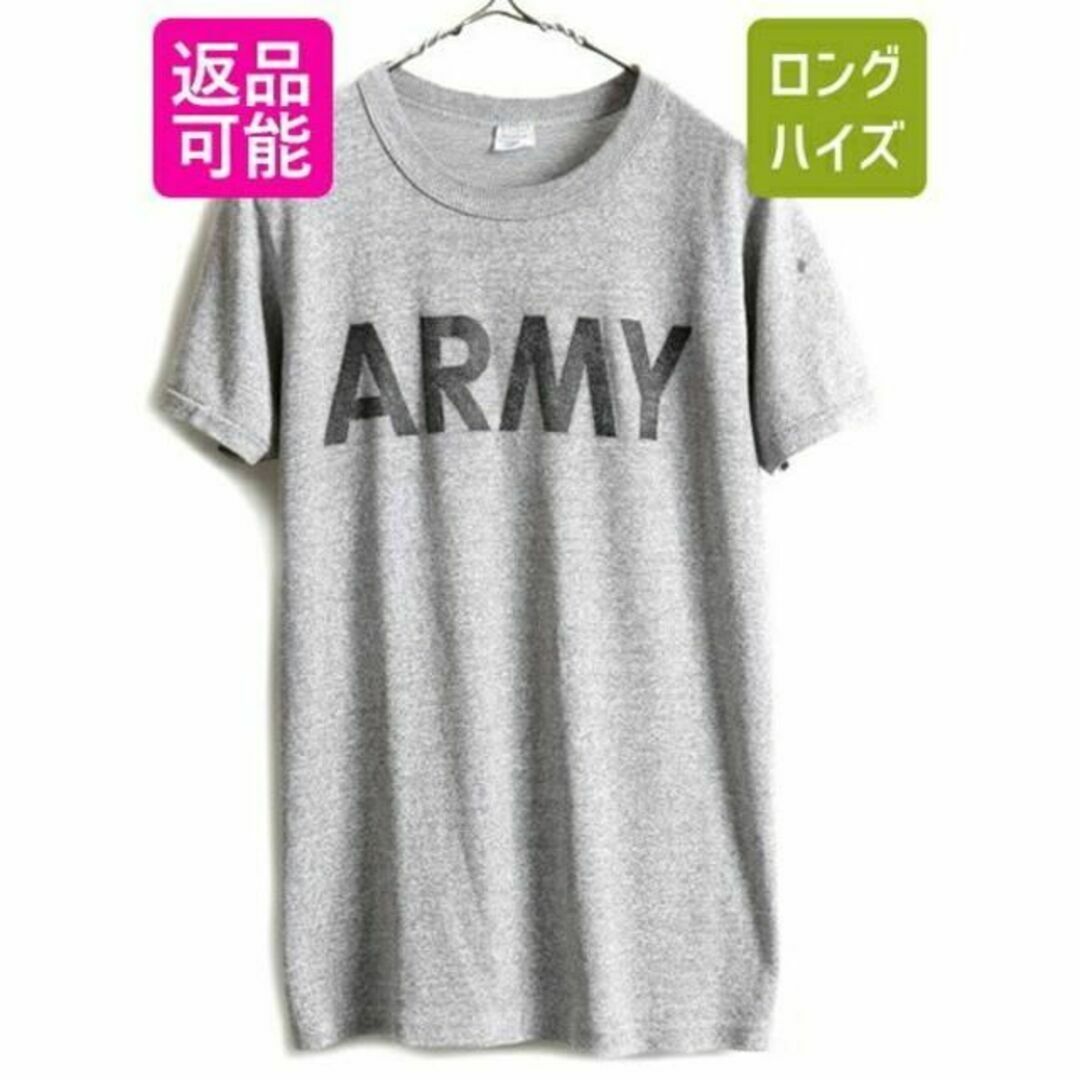 80s USA製 ■ チャンピオン ARMY プリント 半袖 Tシャツ ( メントップス