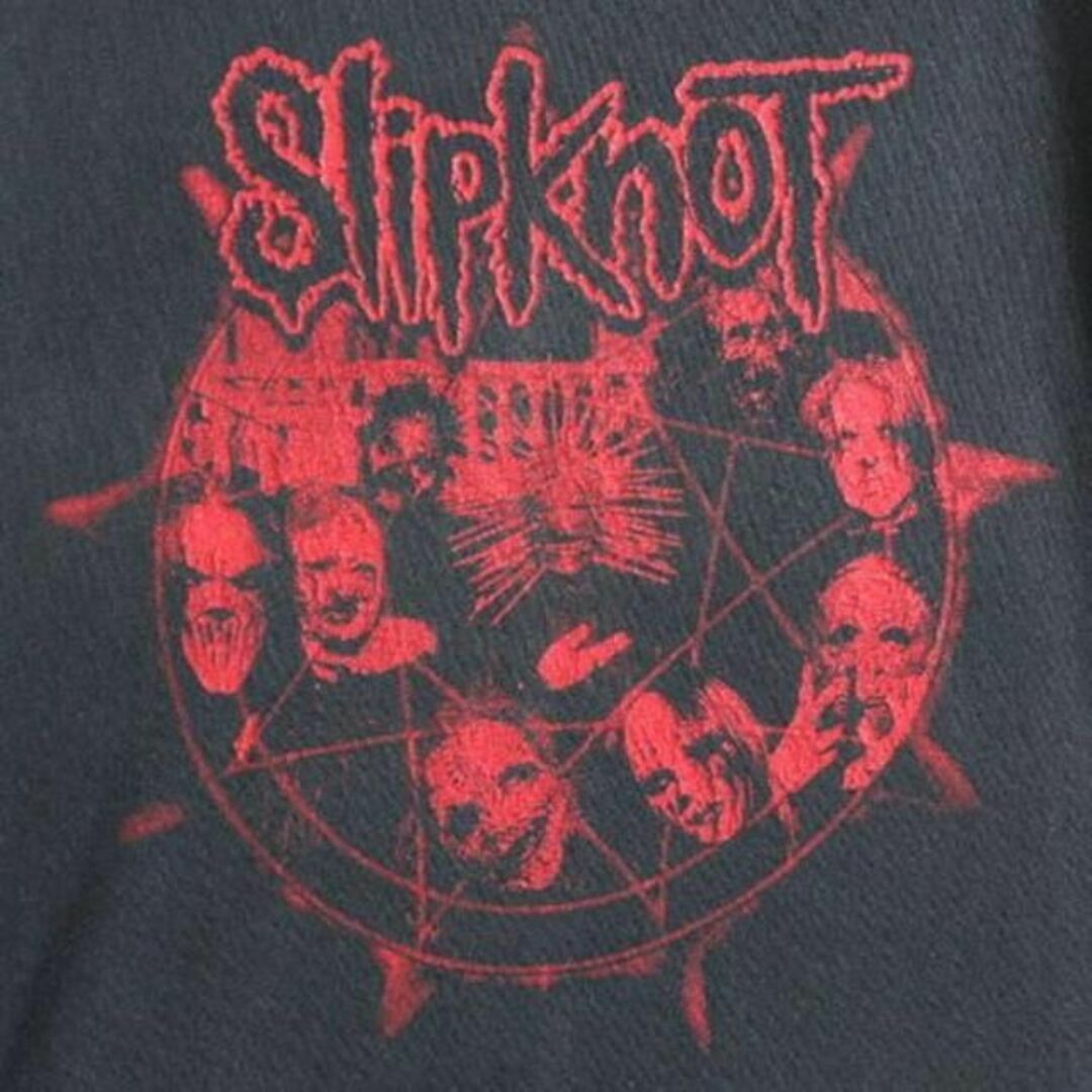 00s人気黒00s 人気 黒 ■ Slipknot スリップノット プリント 半袖 Tシャツ