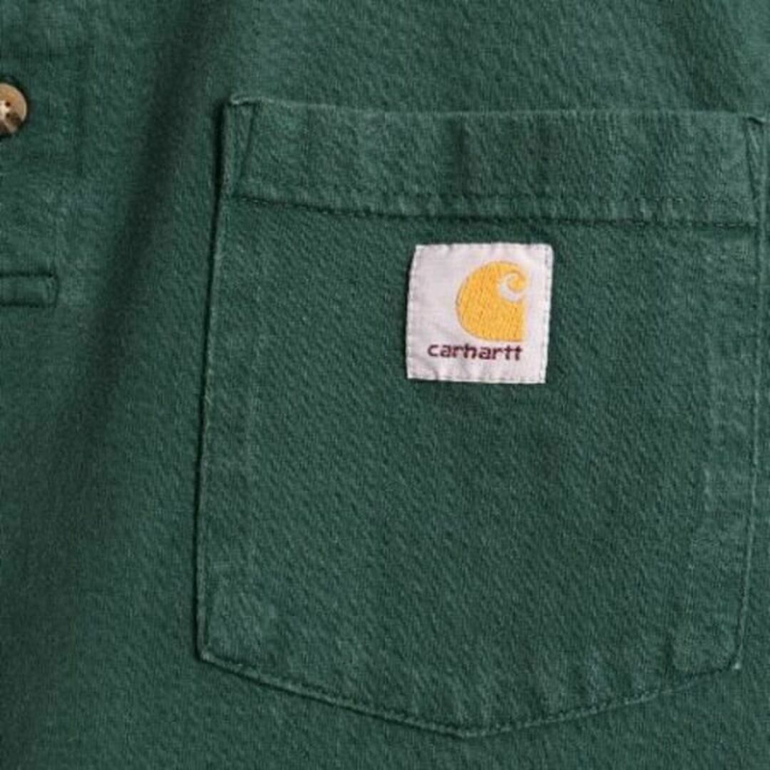 carhartt(カーハート)の■ カーハート ヘンリーネック ポケット付き 長袖 Tシャツ ( メンズ L ) メンズのトップス(Tシャツ/カットソー(半袖/袖なし))の商品写真