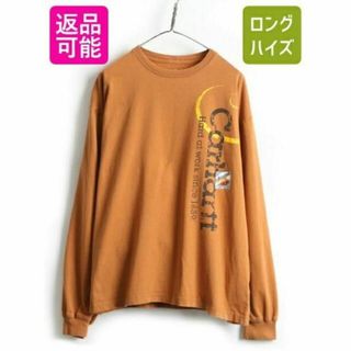 カーハート(carhartt)のUS企画 ■ カーハート プリント 長袖 Tシャツ ( メンズ L ) 古着 C(Tシャツ/カットソー(半袖/袖なし))