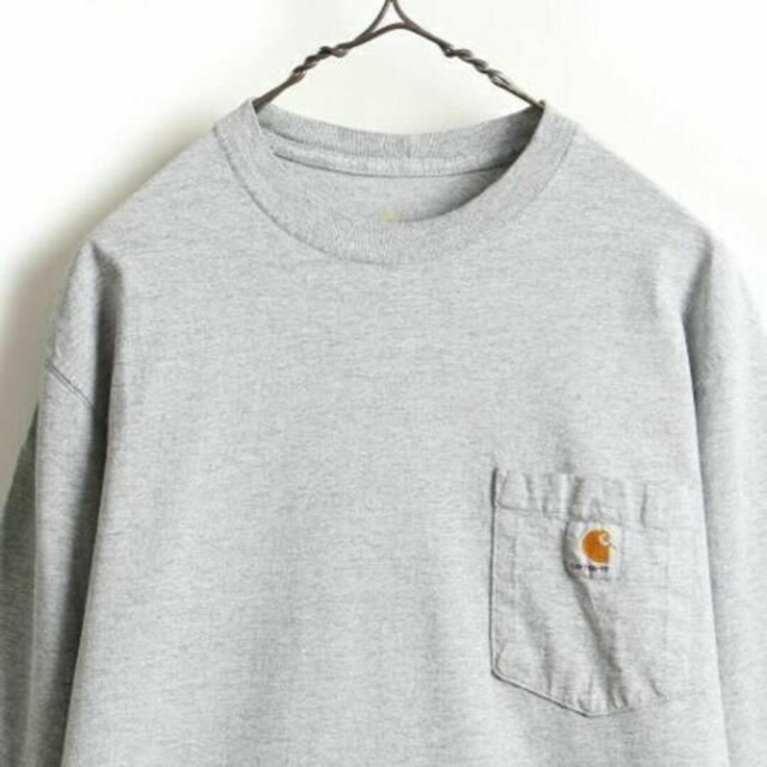 carhartt(カーハート)の■ カーハート ポケット付き 長袖 Tシャツ ( メンズ M ) 古着 CARH メンズのトップス(Tシャツ/カットソー(半袖/袖なし))の商品写真