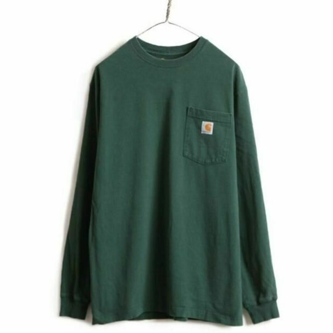 carhartt(カーハート)の■ カーハート ポケット付き 長袖 Tシャツ ( メンズ M ) 古着 CARH メンズのトップス(Tシャツ/カットソー(半袖/袖なし))の商品写真