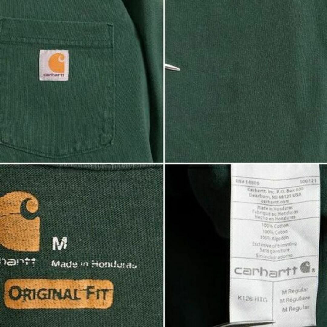 carhartt(カーハート)の■ カーハート ポケット付き 長袖 Tシャツ ( メンズ M ) 古着 CARH メンズのトップス(Tシャツ/カットソー(半袖/袖なし))の商品写真