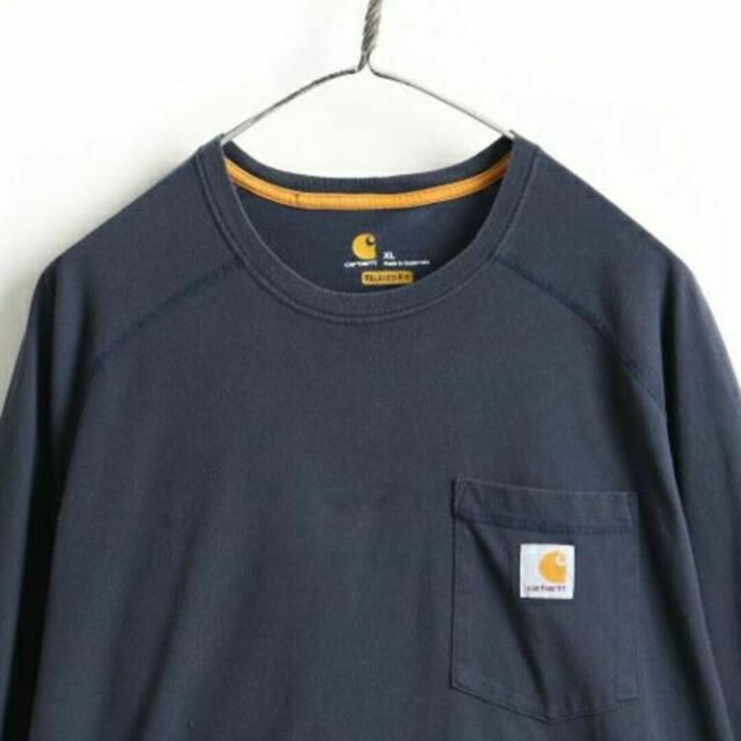carhartt(カーハート)のUS企画 大きいサイズ XL ■ CARHARTT フォース ポケット付き 長袖 メンズのトップス(Tシャツ/カットソー(半袖/袖なし))の商品写真