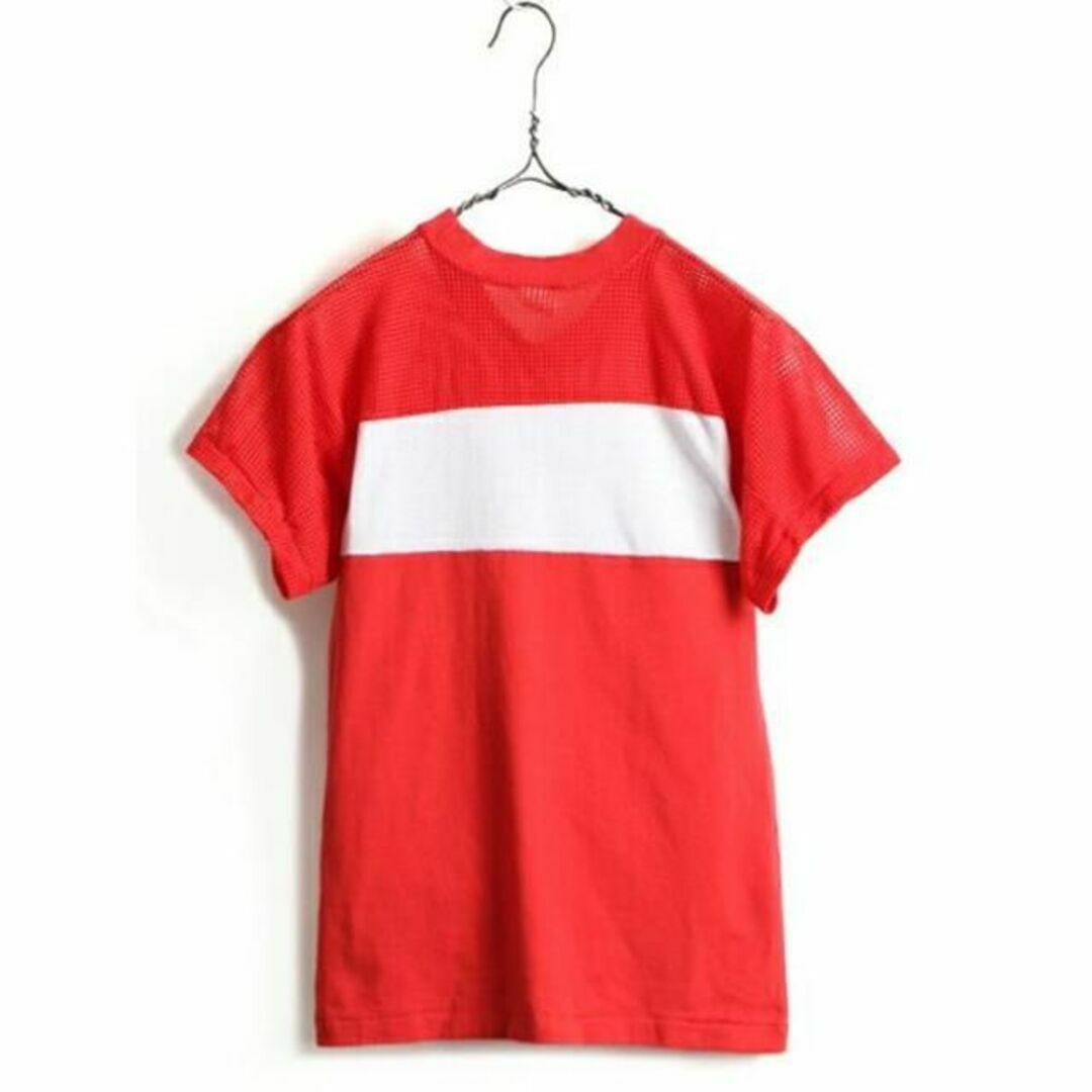 Champion - 80s USA製 □ チャンピオン メッシュ 切替 プリント Champion - 80s USA製 □ チャンピオン メッシュ 切替 プリント