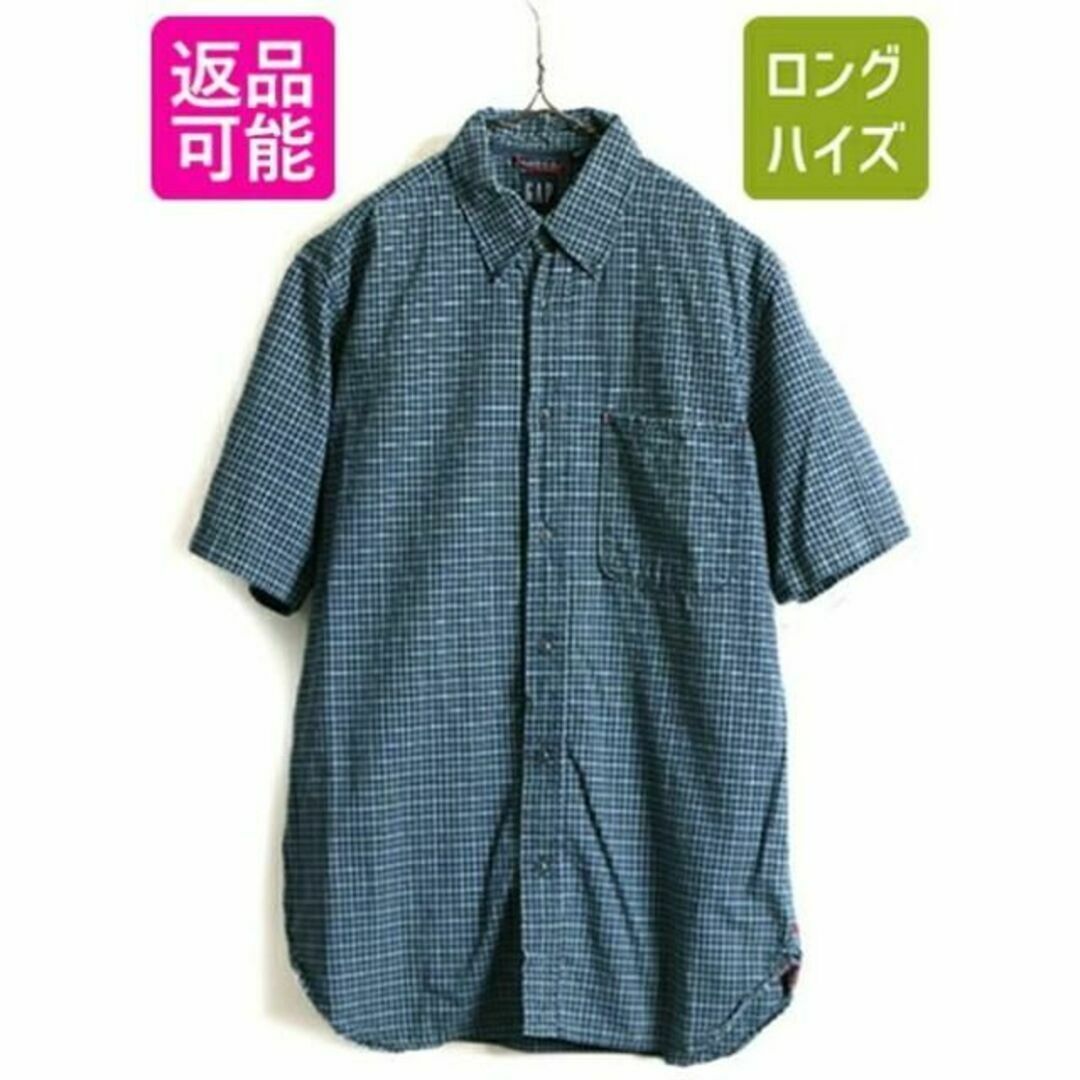 90s 00s ■ OLD GAP ギャップ チェック 半袖 ボタンダウン シャ