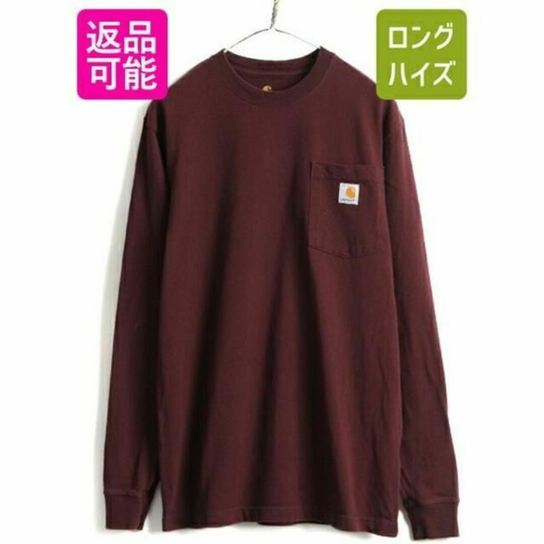 carhartt(カーハート)の希少サイズ S ■ カーハート ポケット付き 長袖 Tシャツ ( メンズ ) 古 メンズのトップス(Tシャツ/カットソー(半袖/袖なし))の商品写真