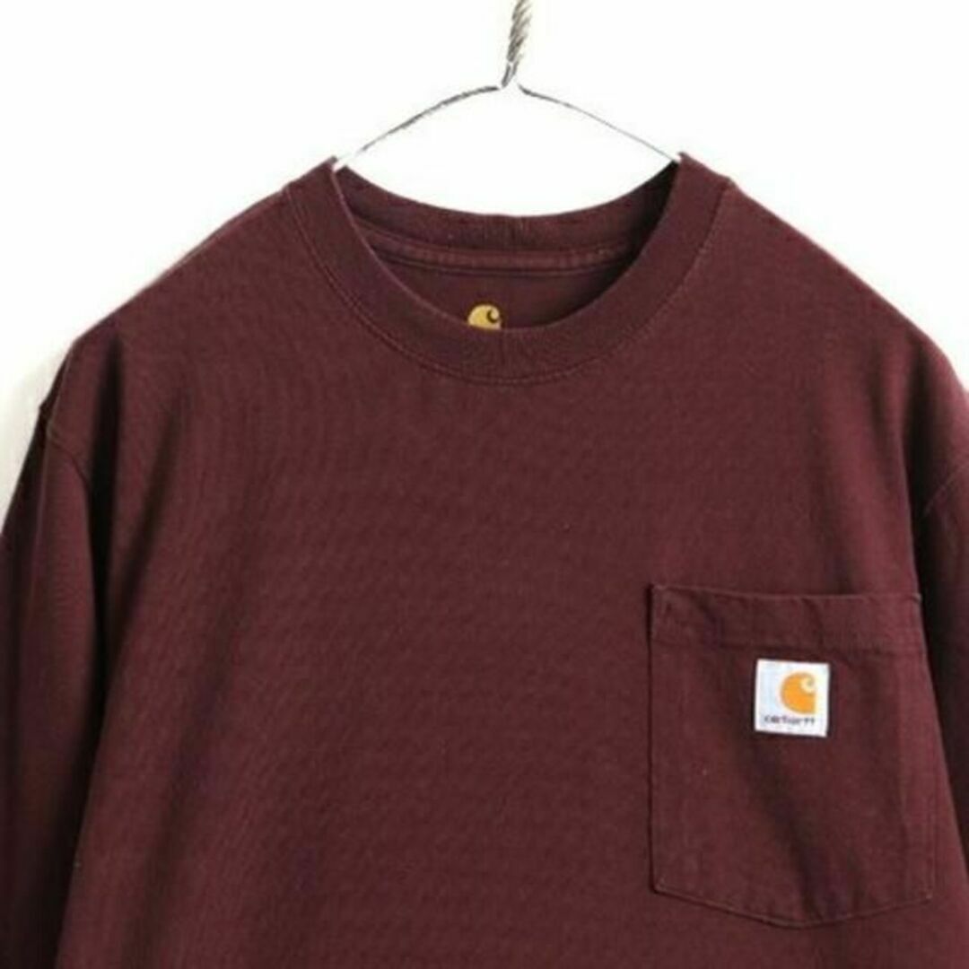 carhartt(カーハート)の希少サイズ S ■ カーハート ポケット付き 長袖 Tシャツ ( メンズ ) 古 メンズのトップス(Tシャツ/カットソー(半袖/袖なし))の商品写真