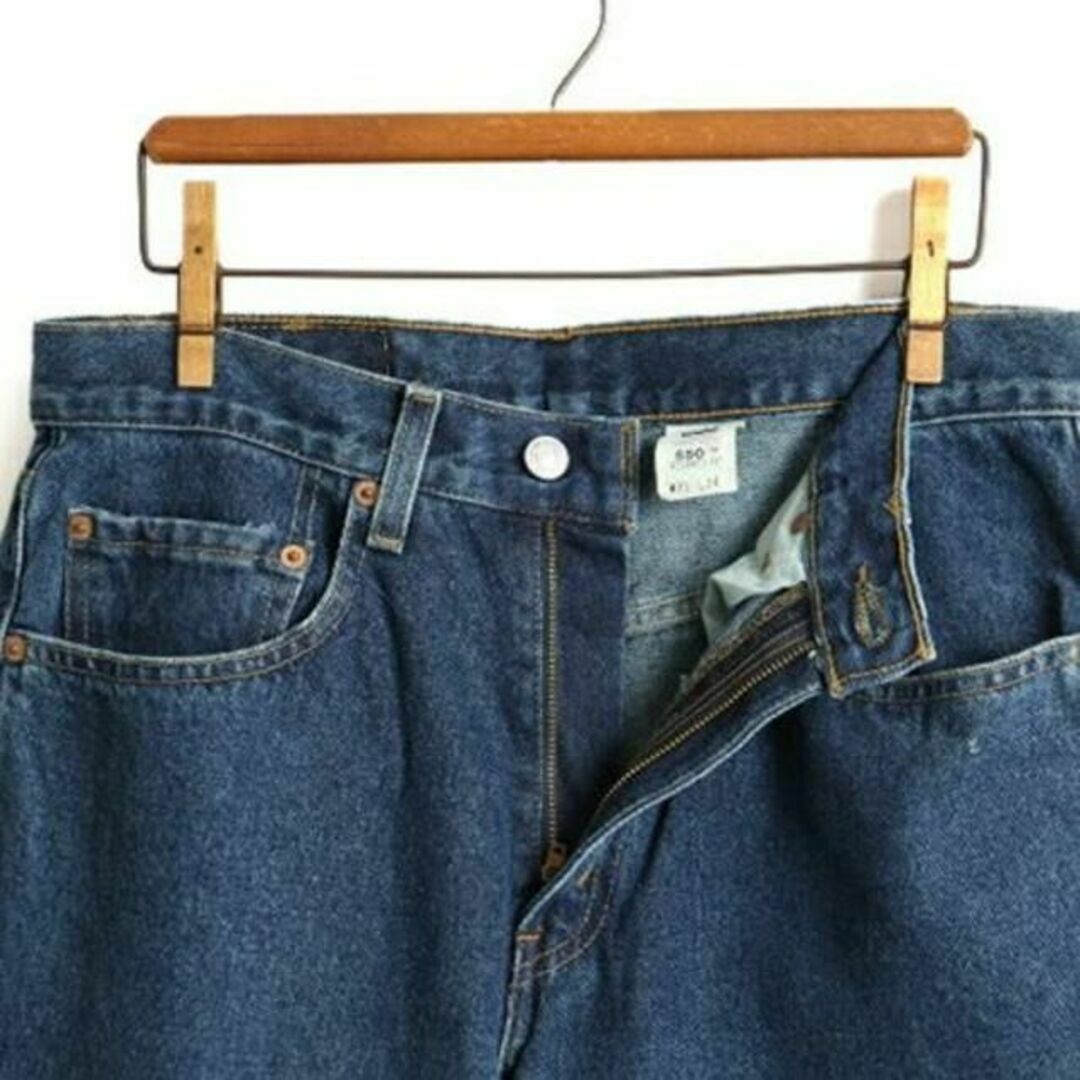 Levi's(リーバイス)の濃紺 90s オールド ■ リーバイス 550 テーパード デニム パンツ (  メンズのパンツ(ワークパンツ/カーゴパンツ)の商品写真