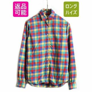 エルエルビーン(L.L.Bean)の80s USA製 ■ LLBEAN チェック 長袖 シャツ 8 レディース XS(シャツ/ブラウス(半袖/袖なし))