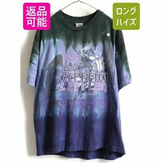 90s USA製 ★ レッドツェッペリン プリント タイダイ 半袖 Tシャツ ((Tシャツ/カットソー(半袖/袖なし))