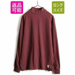 カーハート(carhartt)のUS企画 ■ カーハート モックネック 長袖 Tシャツ ( メンズ M ) 古着(Tシャツ/カットソー(半袖/袖なし))