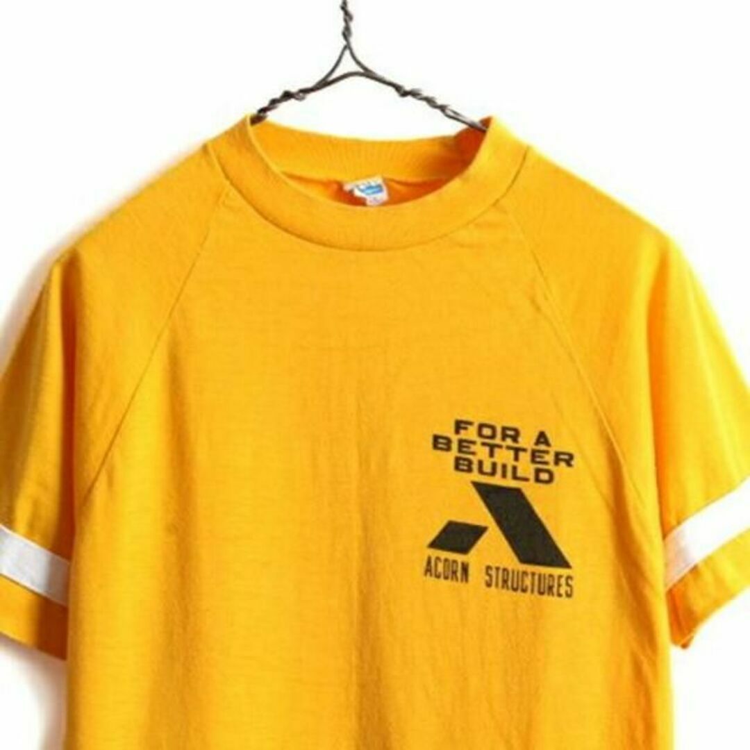 Champion(チャンピオン)の70s USA製 ■ チャンピオン 染み込み プリント 半袖 Tシャツ ( L  メンズのトップス(Tシャツ/カットソー(半袖/袖なし))の商品写真