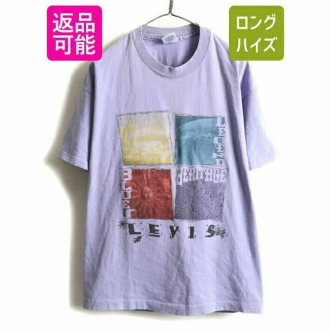 90s USA製 ★ リーバイス アート プリント 半袖 Tシャツ ( レディー