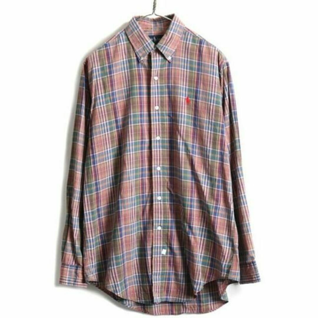 Ralph Lauren(ラルフローレン)の90s ■ ラルフローレン チェック ボタンダウン 長袖 シャツ ( 15 1/ メンズのトップス(シャツ)の商品写真